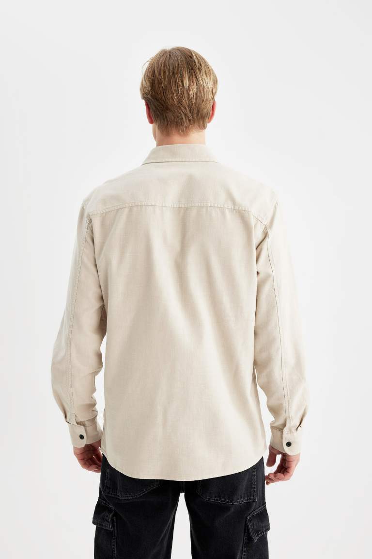 Regular Fit Cotton Long Sleeve Shirt