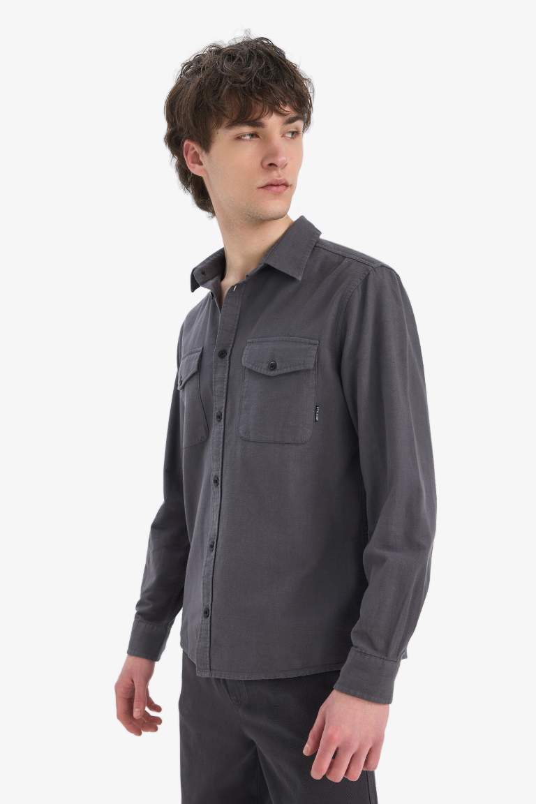 Regular Fit Cotton Long Sleeve Shirt