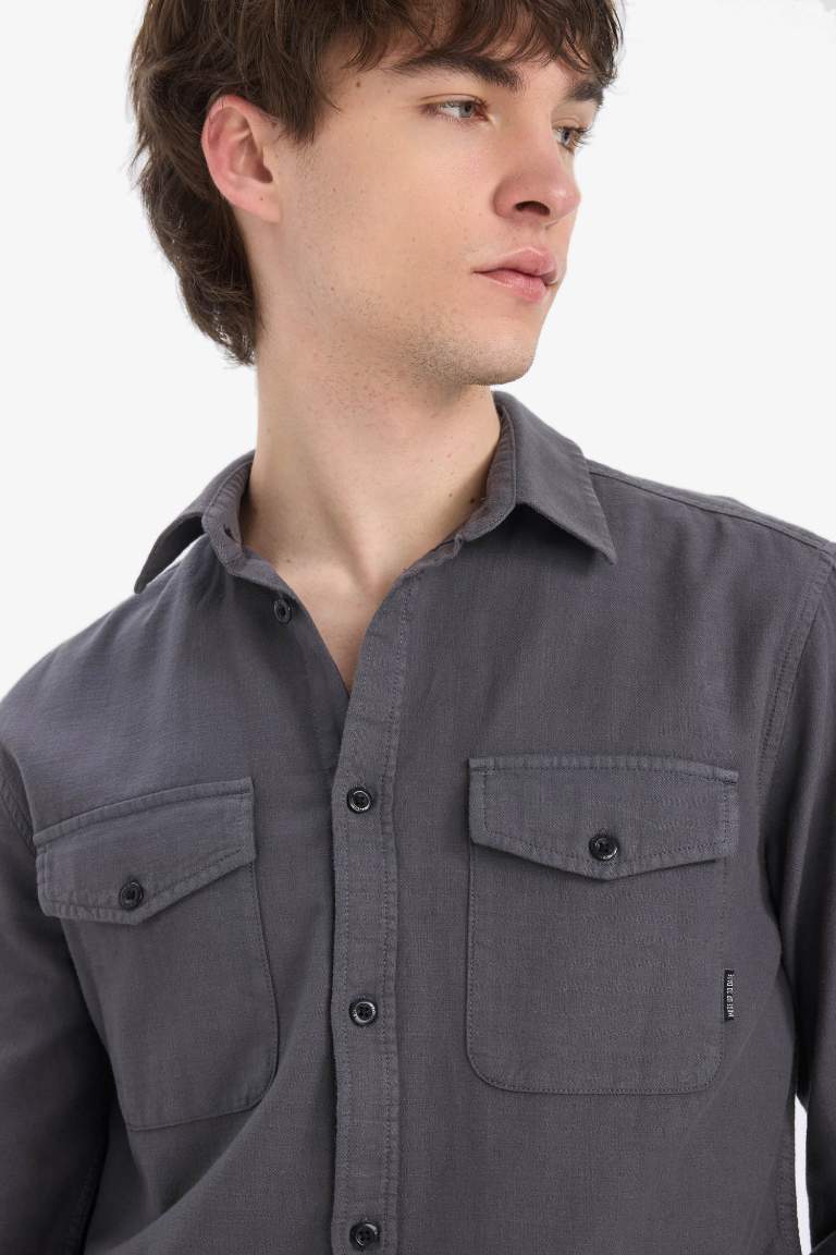 Regular Fit Cotton Long Sleeve Shirt