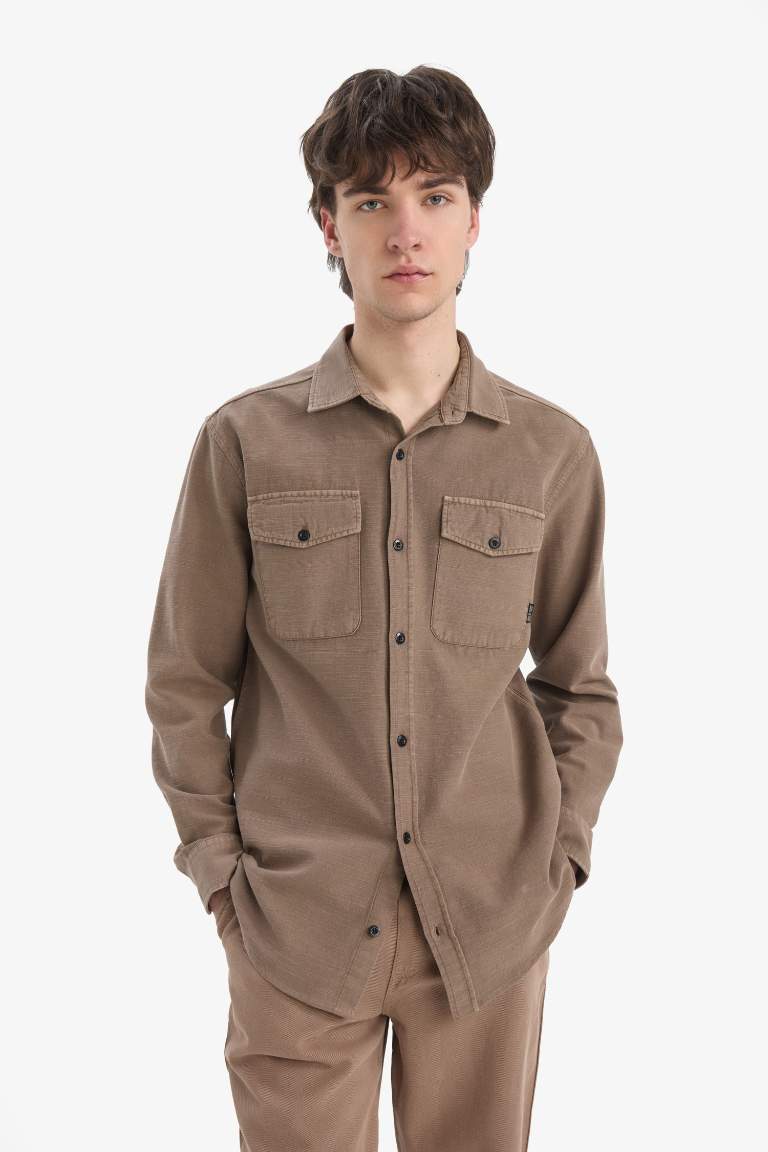 Regular Fit Cotton Long Sleeve Shirt