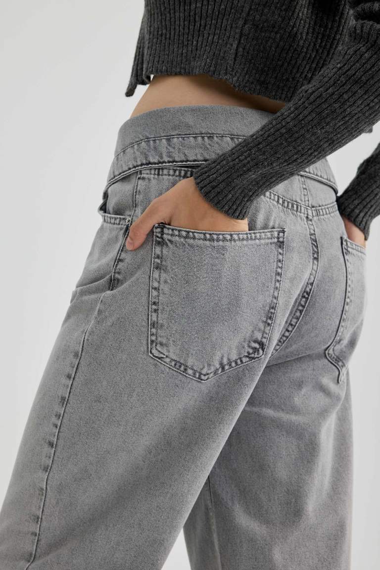 90's Wide Leg Yüksek Bel Geniş Paça Uzun Jean Pantolon