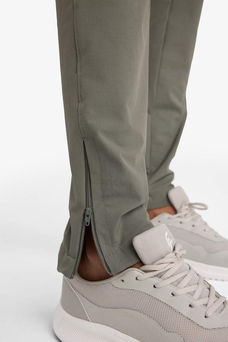 DeFactoFit Slim Fit Dar Kesim Çift Cepli Dokuma Jogger Eşofman Altı