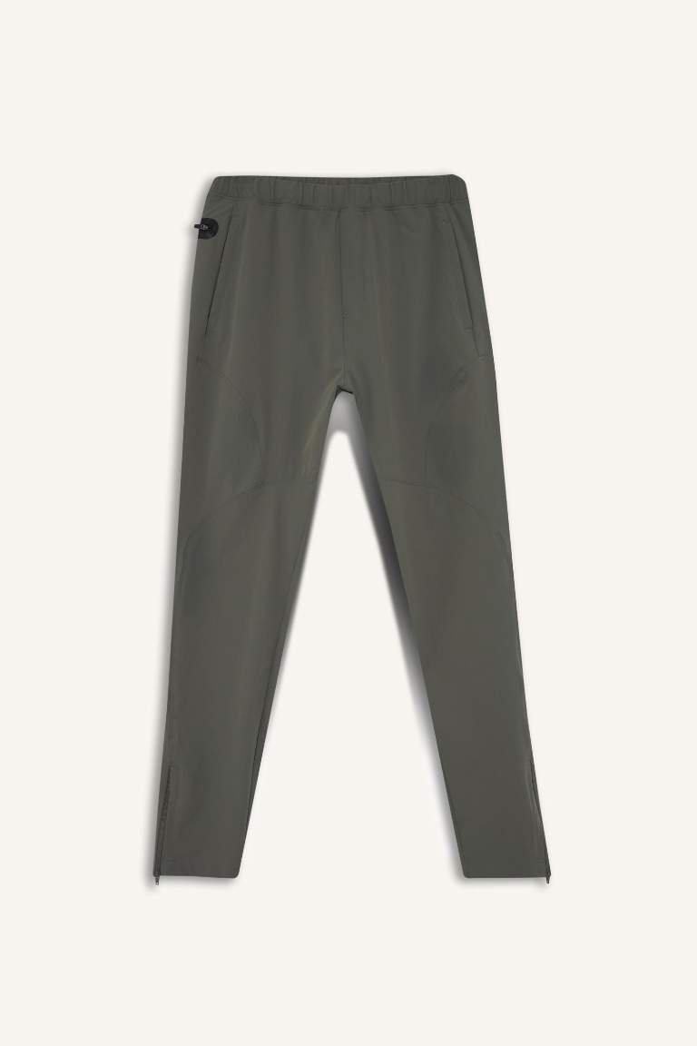 DeFactoFit Slim Fit Dar Kesim Çift Cepli Dokuma Jogger Eşofman Altı