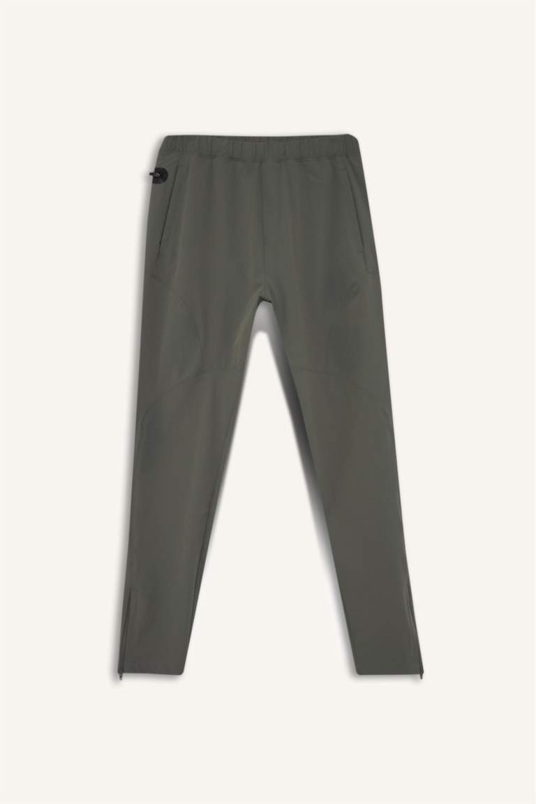 DeFactoFit Slim Fit Dar Kesim Çift Cepli Dokuma Jogger Eşofman Altı