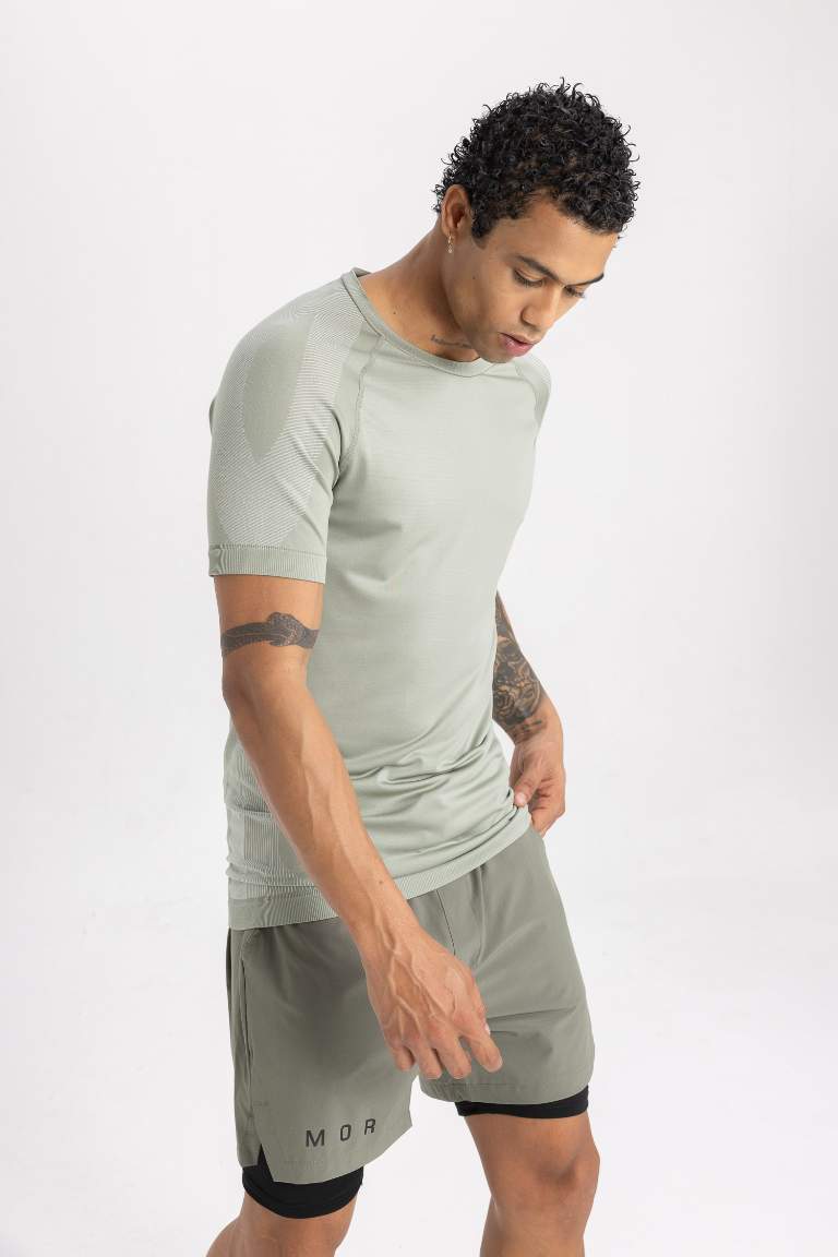 DeFactoFit Slim Fit Crew Neck T-Shirt