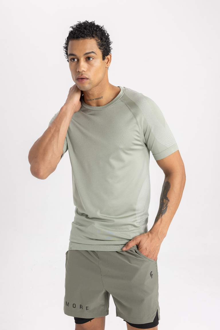 DeFactoFit Slim Fit Crew Neck T-Shirt