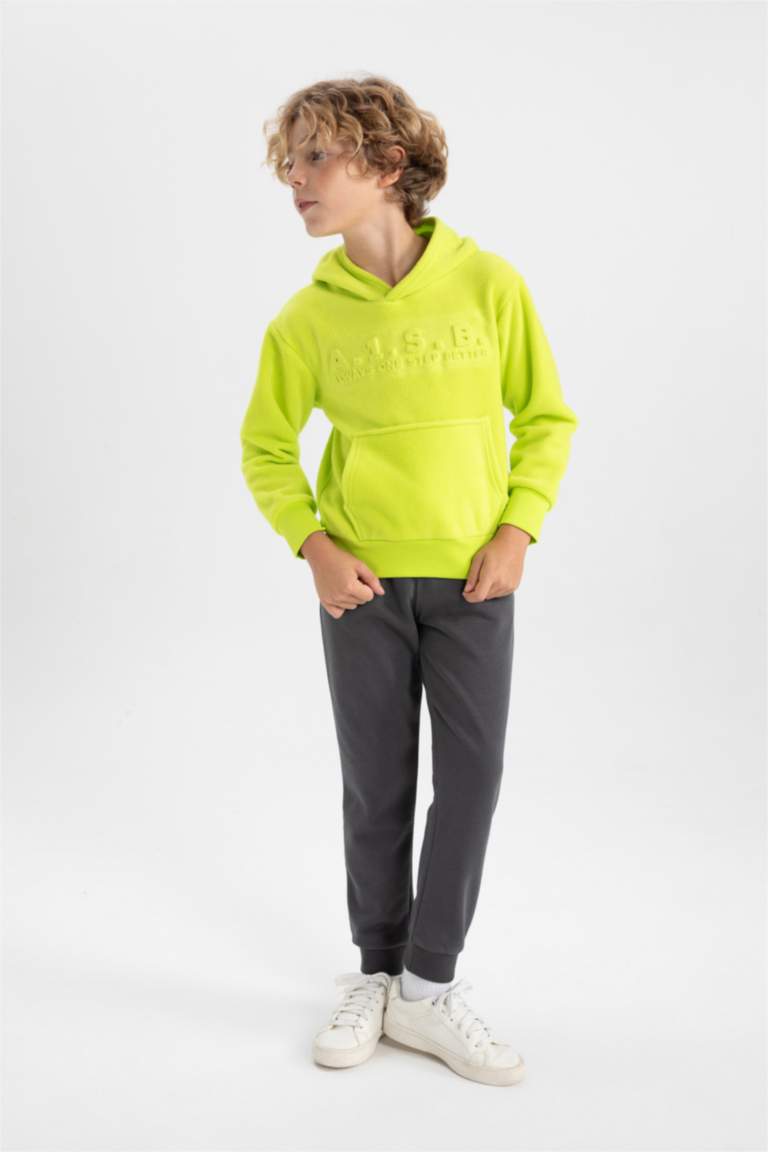 Erkek Çocuk Kapüşonlu Polar Sweatshirt