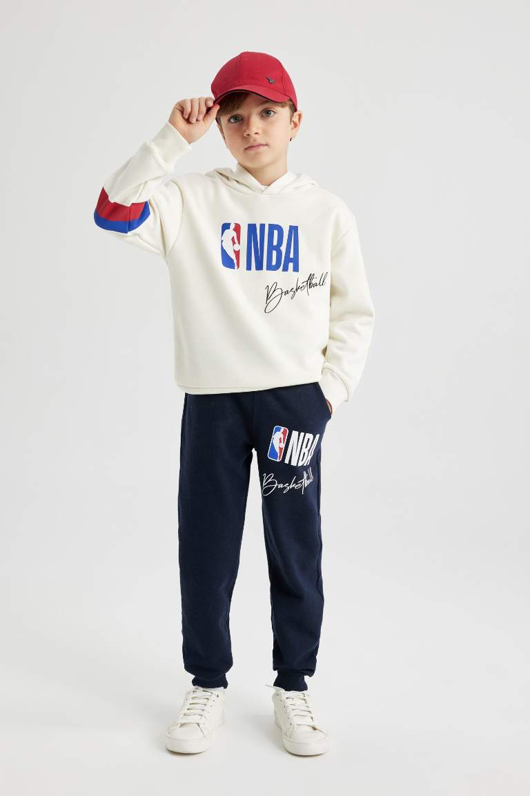 Erkek Çocuk NBA Wordmark Sweatshirt Eşofman Altı 2'li Takım
