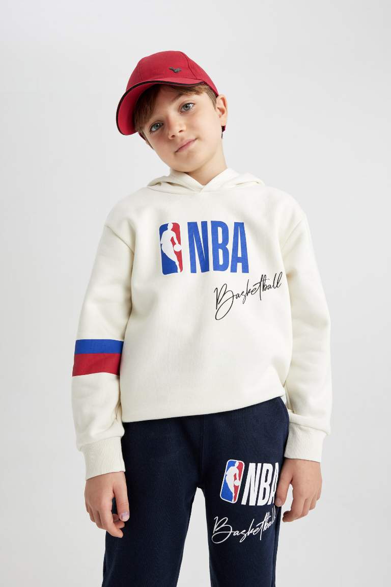 Erkek Çocuk NBA Wordmark Sweatshirt Eşofman Altı 2'li Takım