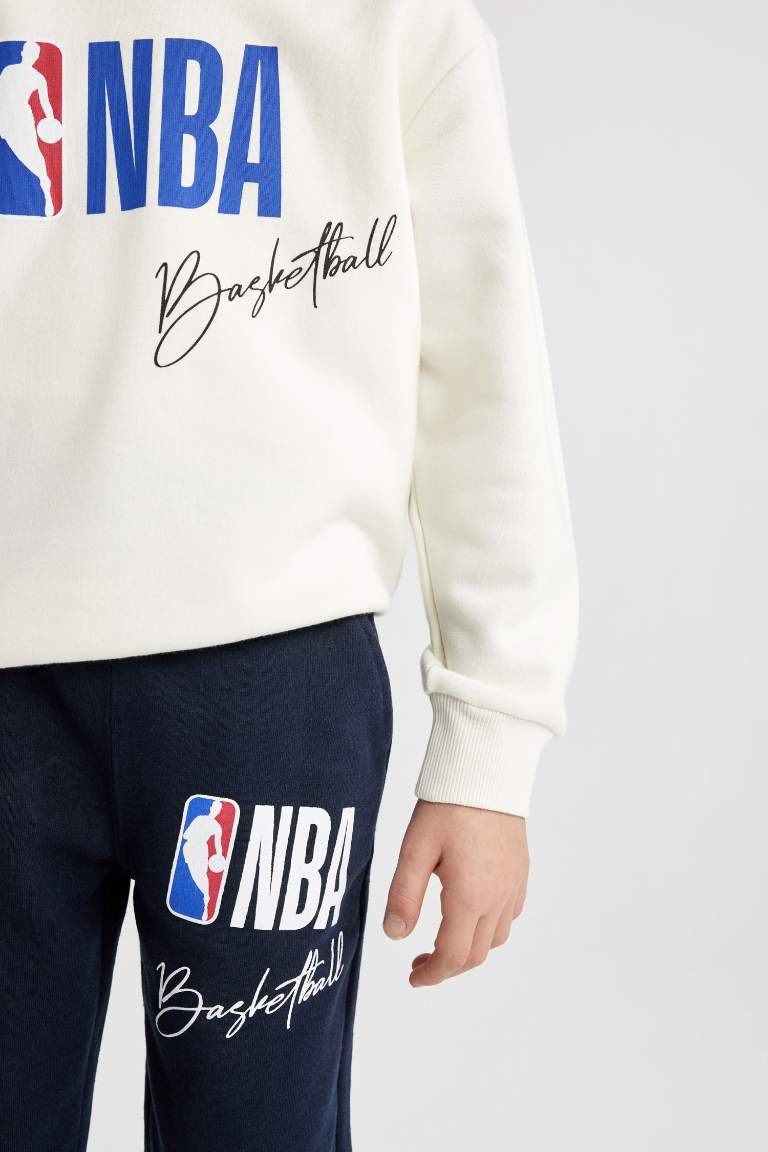 Erkek Çocuk NBA Wordmark Sweatshirt Eşofman Altı 2'li Takım