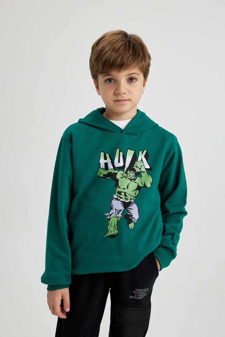 Erkek Çocuk Marvel Comics Kapüşonlu Sweatshirt
