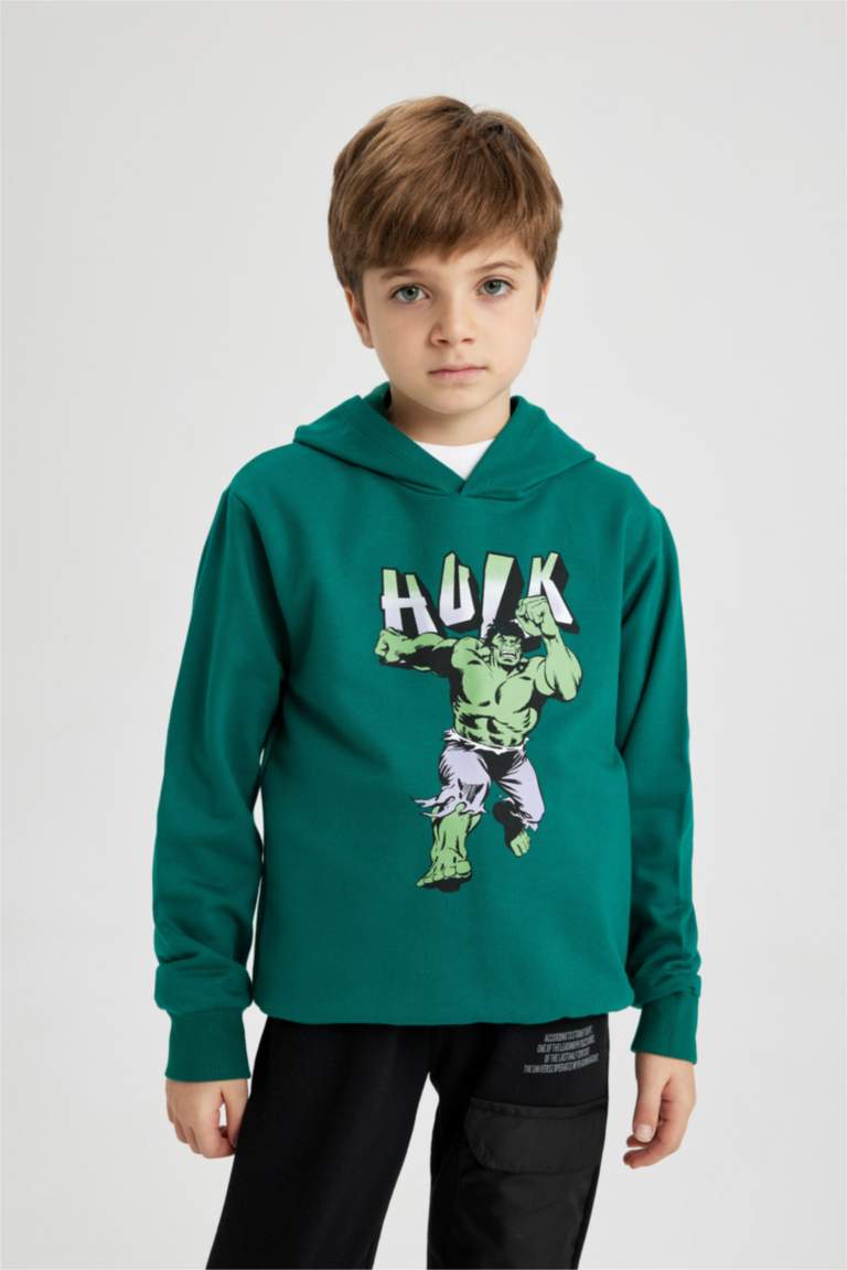 Erkek Çocuk Marvel Comics Kapüşonlu Sweatshirt