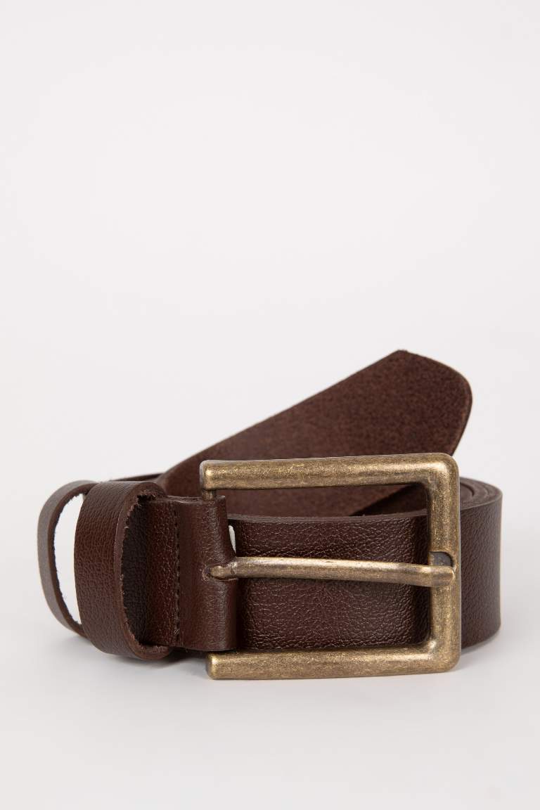 Ceinture Jean Fermoir Rectangulaire pour Homme