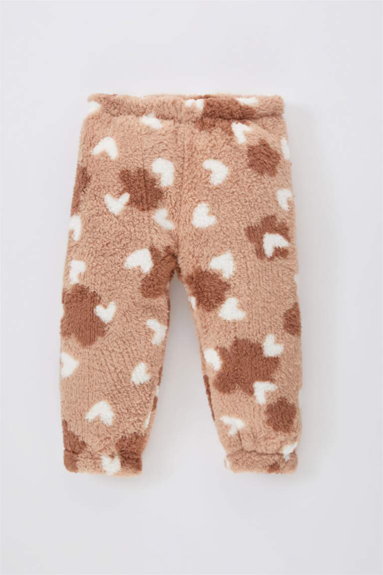 سيت بناتي قطيفة سويت شيرت وسويت بانتس - قطعتين