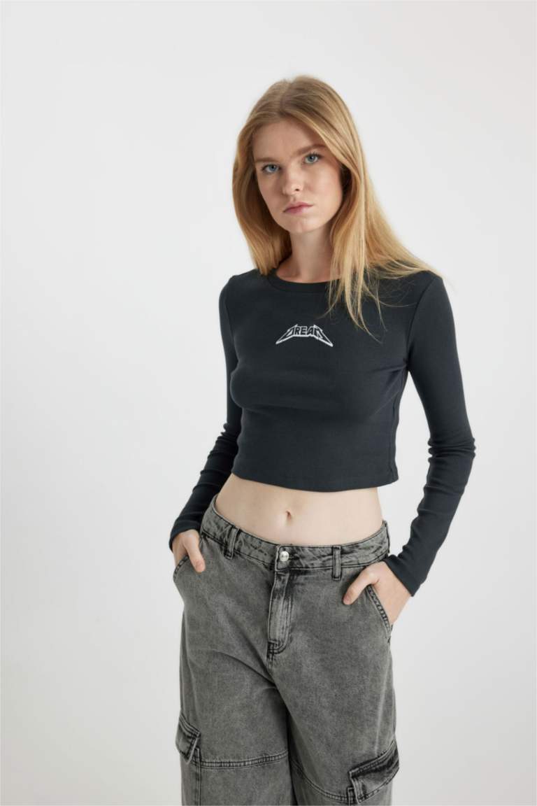 Slim Fit Camisole Long Sleeve T-Shirt