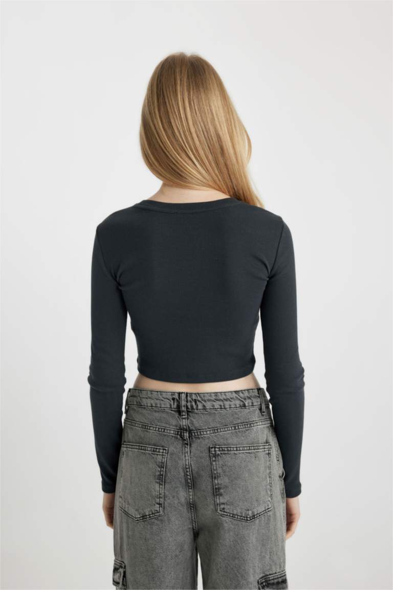 Slim Fit Camisole Long Sleeve T-Shirt