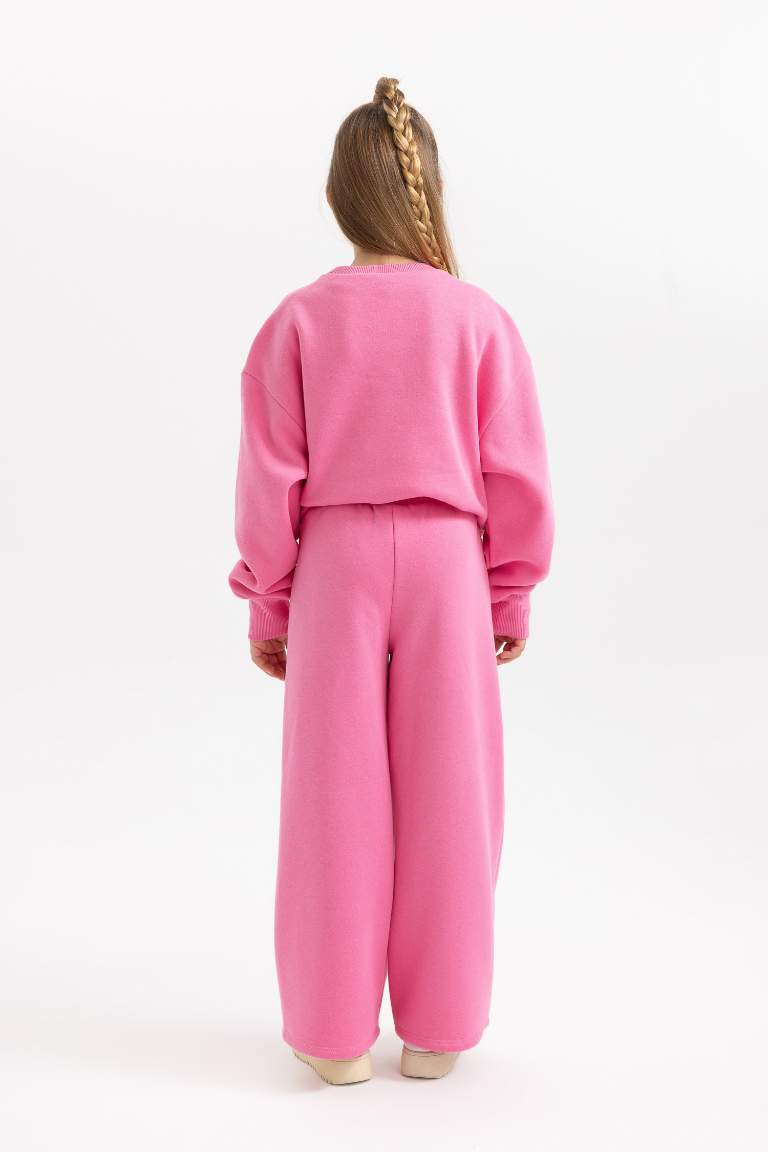 Kız Çocuk Wide Leg Geniş Paça Eşofman Altı