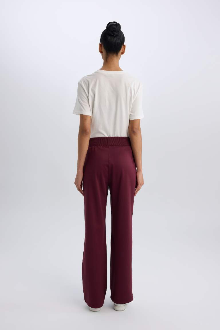 Wide Leg Wide Leg With Pockets Pique Trousers