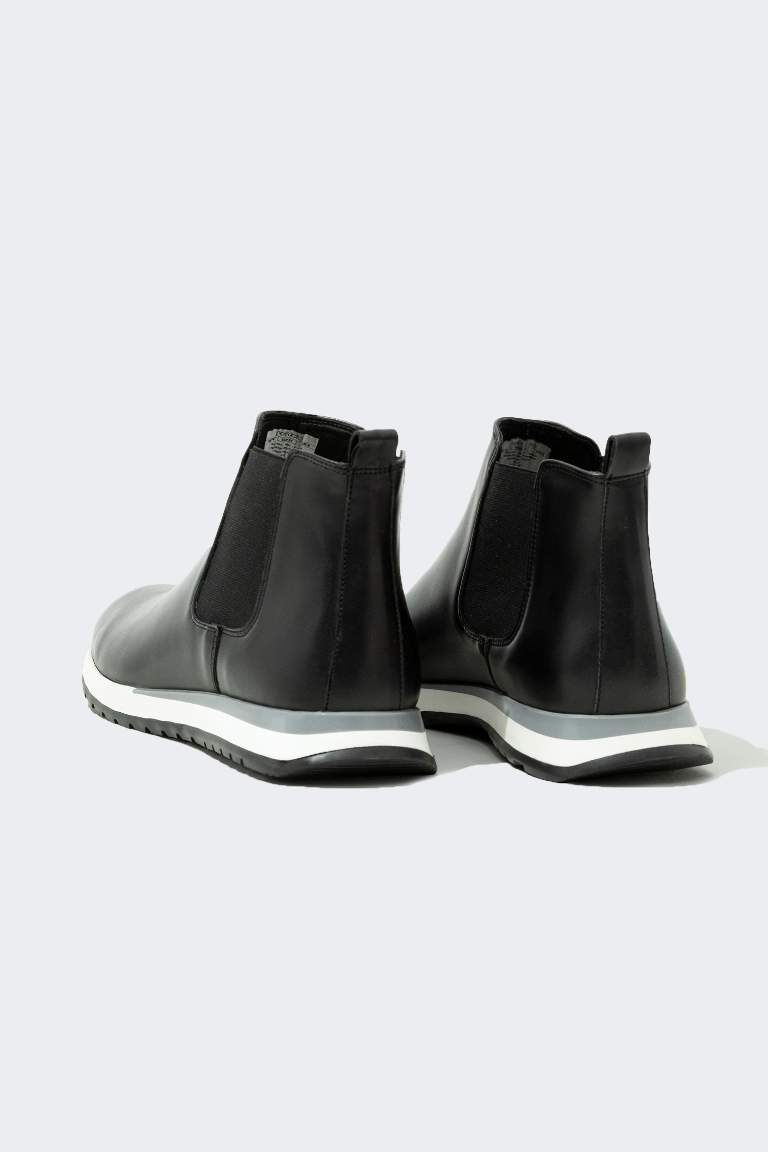 بوت رجالي بكعب عالي بدون رباط