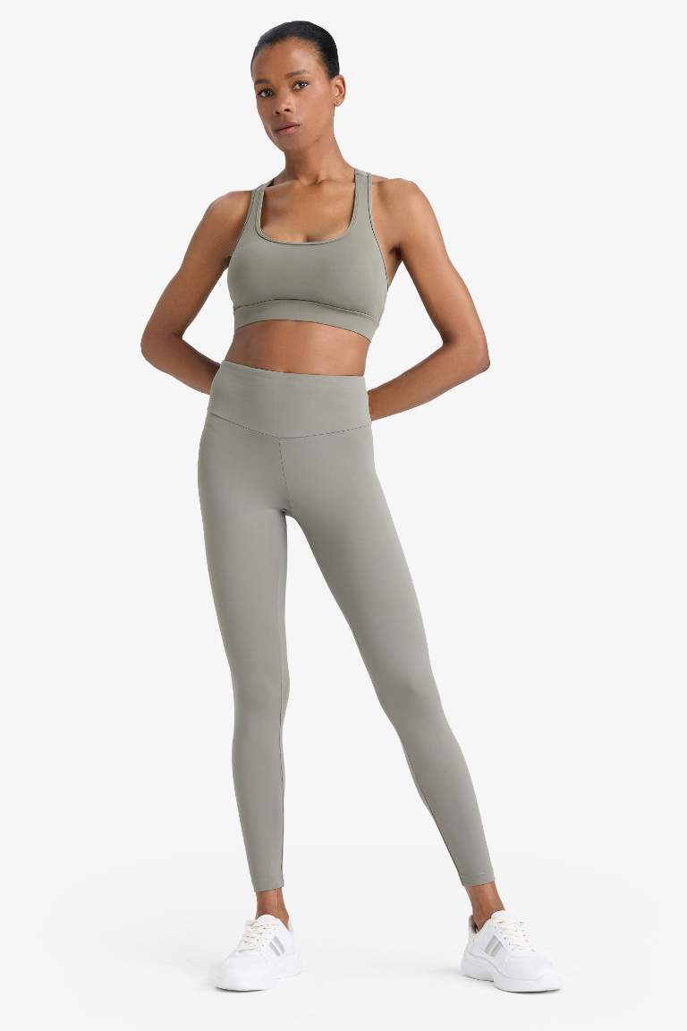 DeFactoFit Slogan Printed Sports Leggings