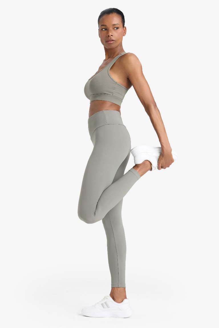 DeFactoFit Slogan Printed Sports Leggings