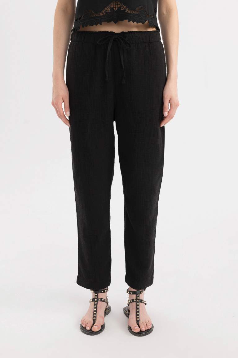 jogger Ankle Length With Pockets Woven Trousers