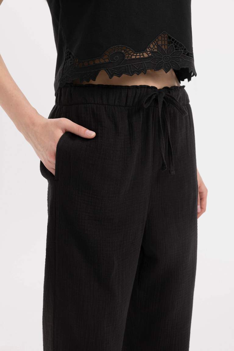 jogger Ankle Length With Pockets Woven Trousers