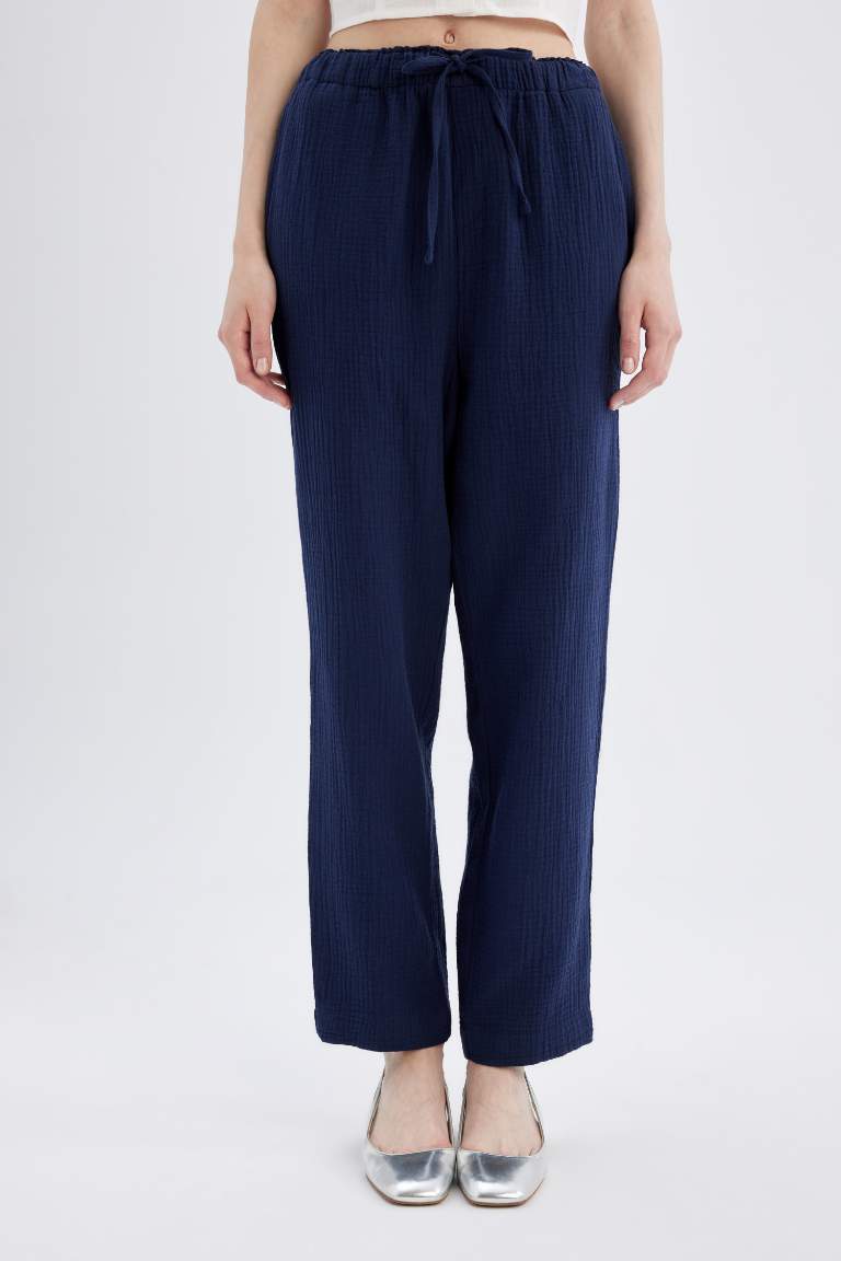 jogger Ankle Length With Pockets Woven Trousers