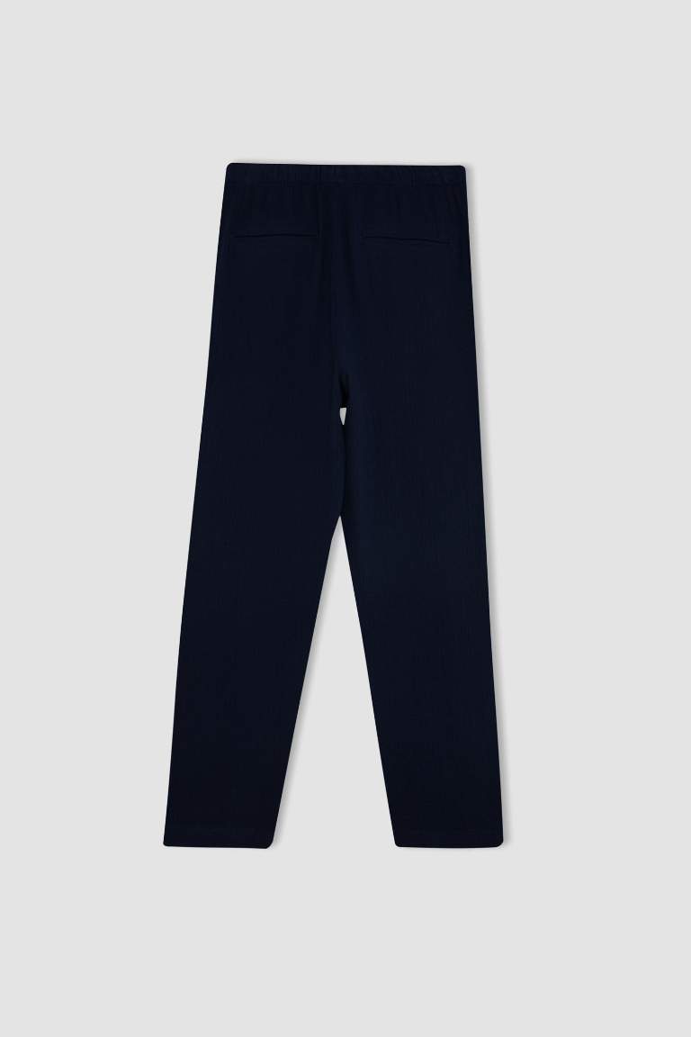 jogger Ankle Length With Pockets Woven Trousers