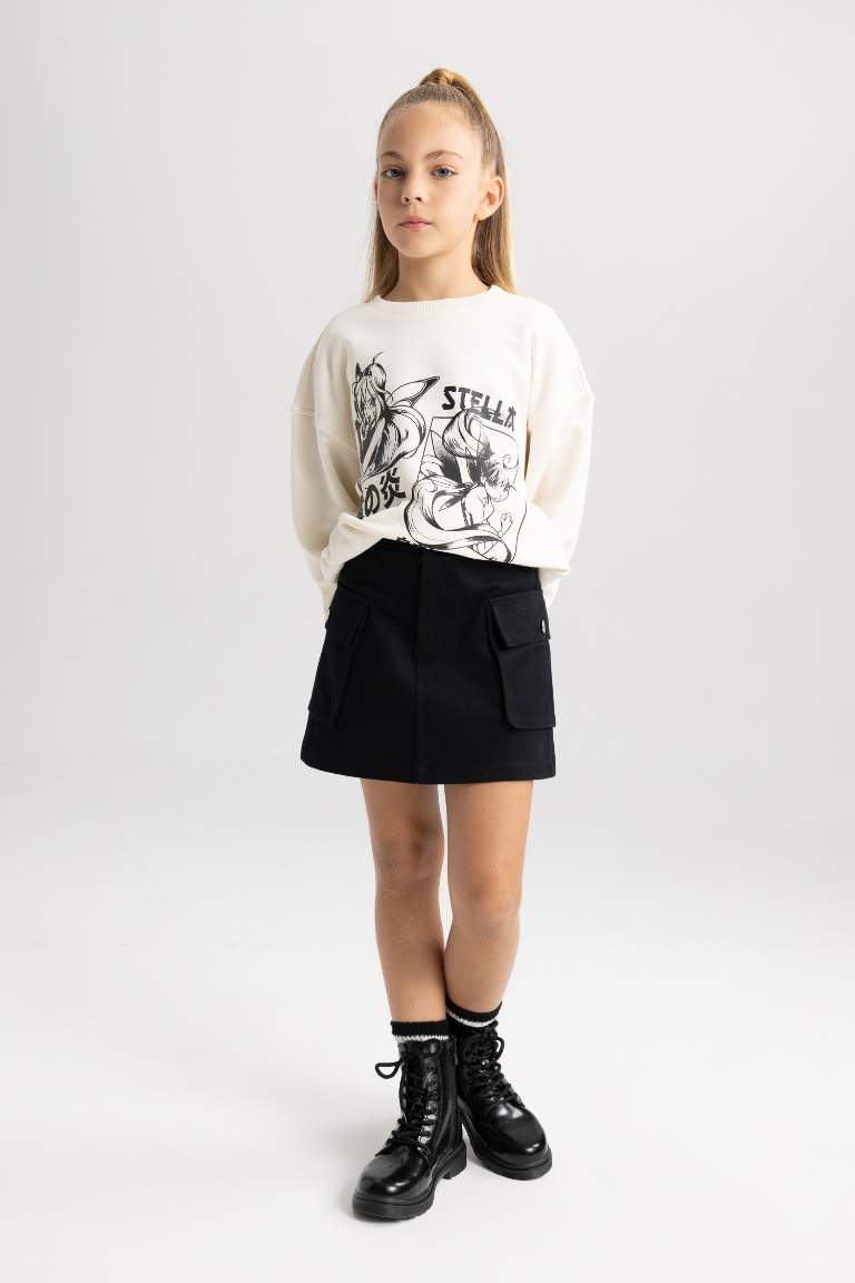 Girl Gabardine Regular Fit Skirt