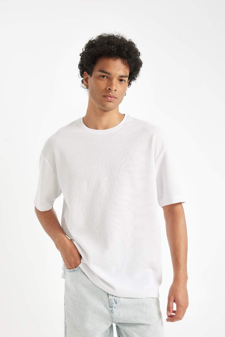 Comfort Fit Crew Neck Heavy Fabric T-Shirt