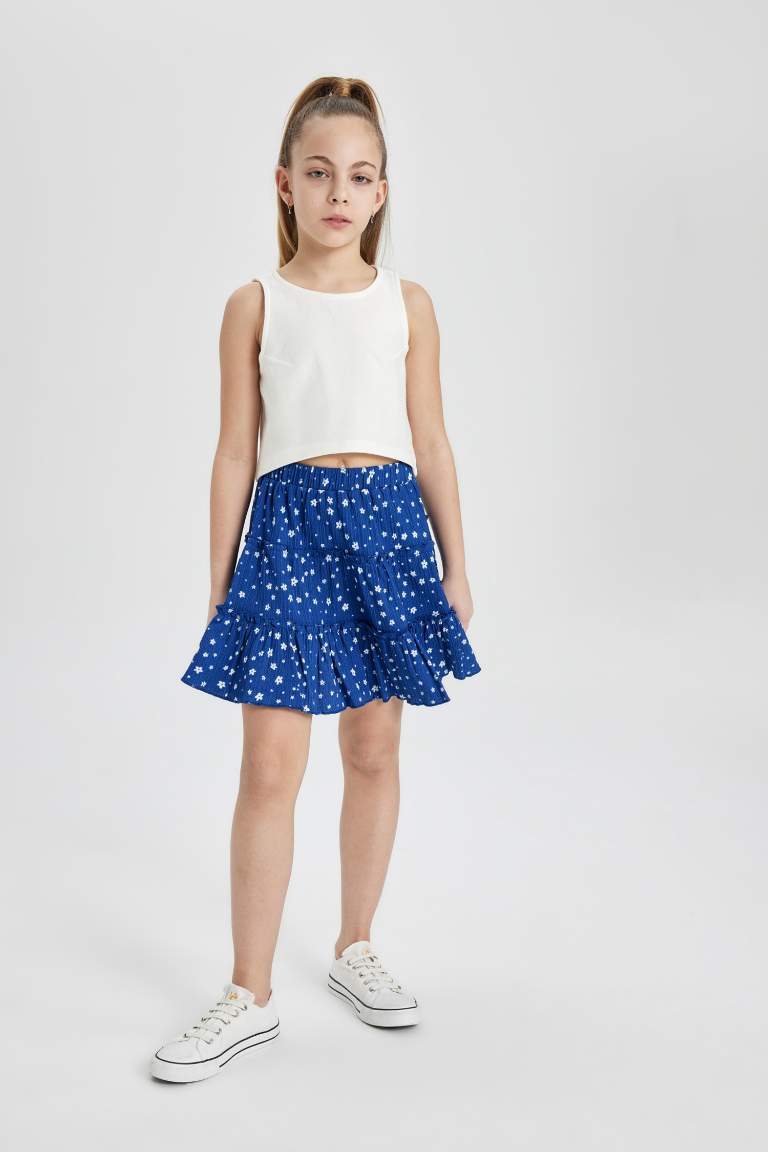 Girl Regular Fit Knitted Skirt