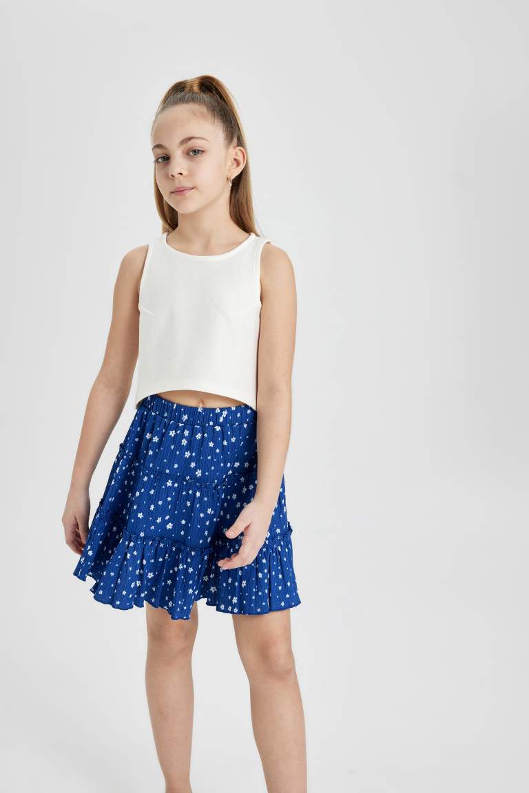 Girl Regular Fit Knitted Skirt