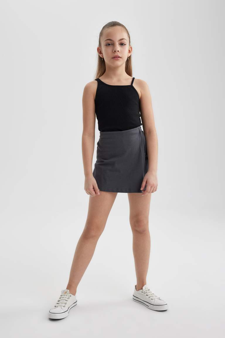 Girl Regular Fit Knitted Skirt