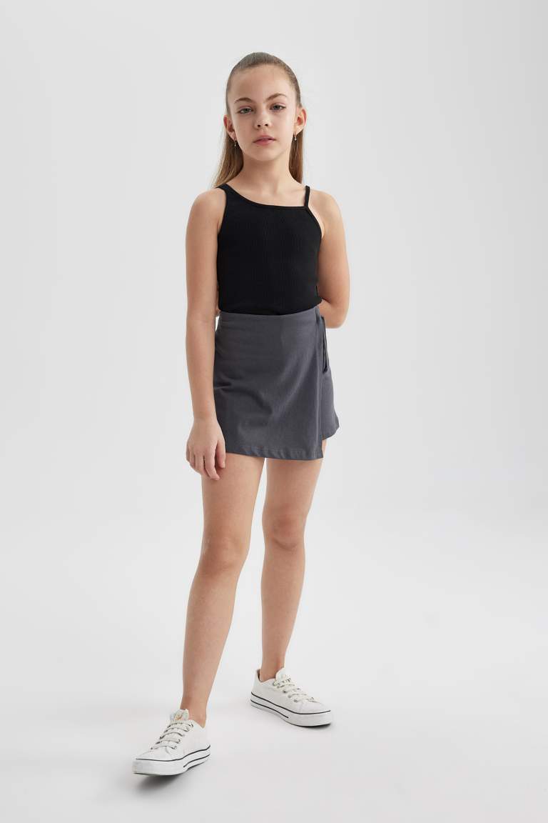 Girl Regular Fit Knitted Skirt