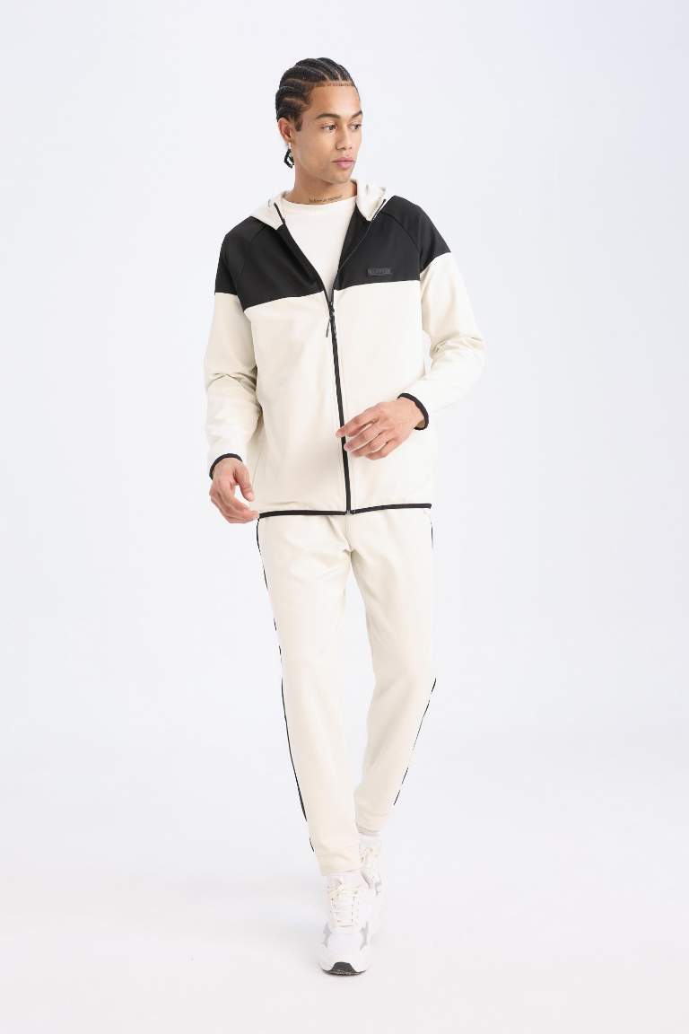 DeFactoFit Sporcu Standart Fit Jogger Eşofman Altı İçi Yumuşak Tüylü Skuba Dalgıç Kumaş