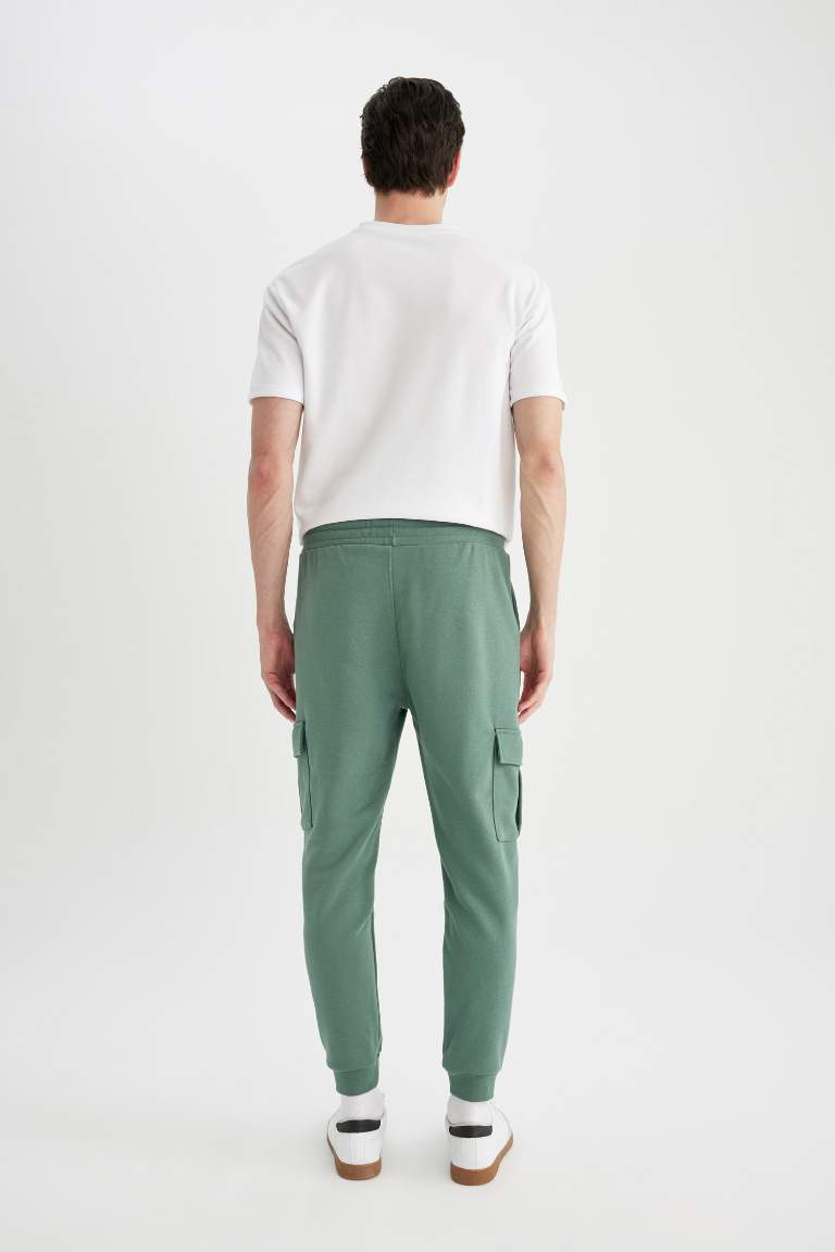 Slim Fit Rib Hem Sweatpants