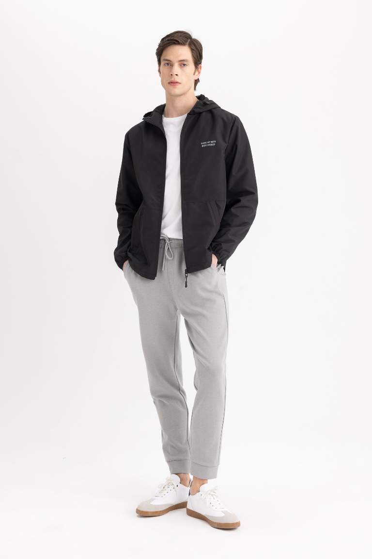 Slim Fit Rib Hem Sweatpants