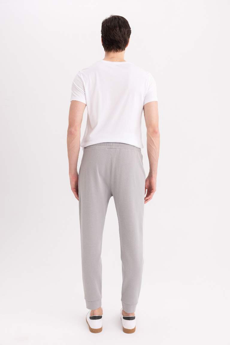 Slim Fit Rib Hem Sweatpants