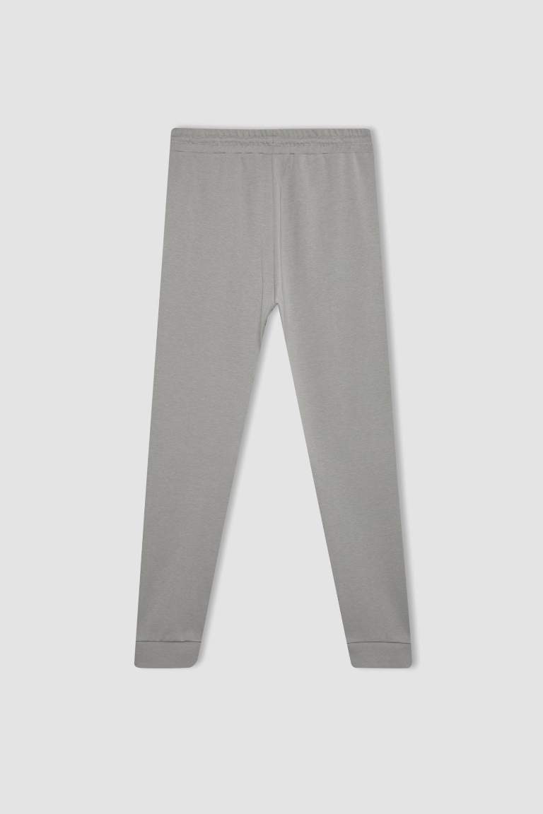 Slim Fit Rib Hem Sweatpants