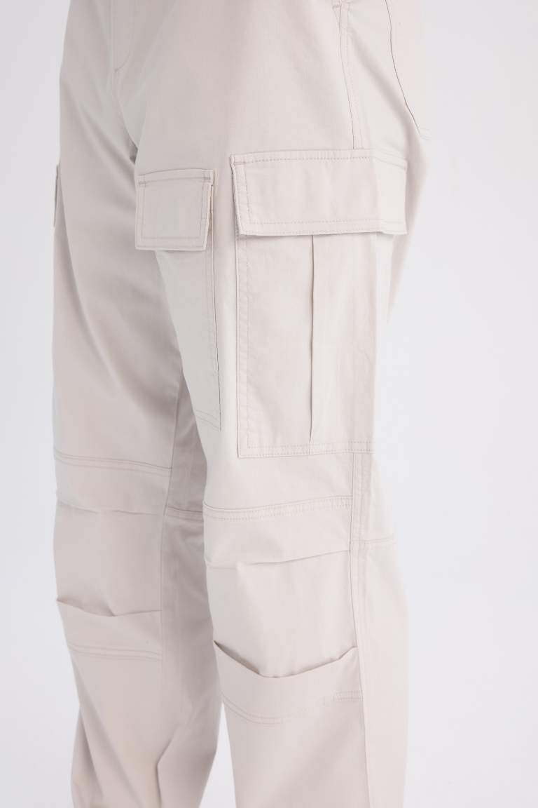 Wide Leg Cargo Pocket Straight Leg Parachute Trousers