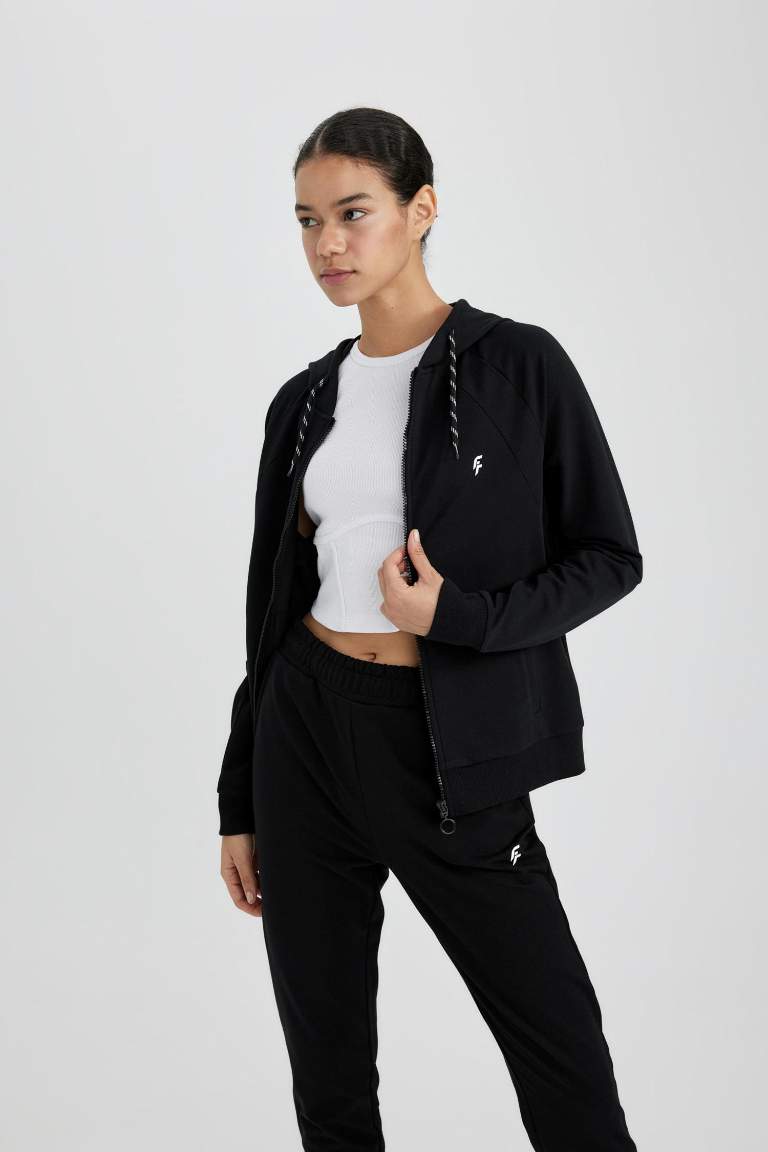 DeFactoFit Regular Fit Zipper Cardigan