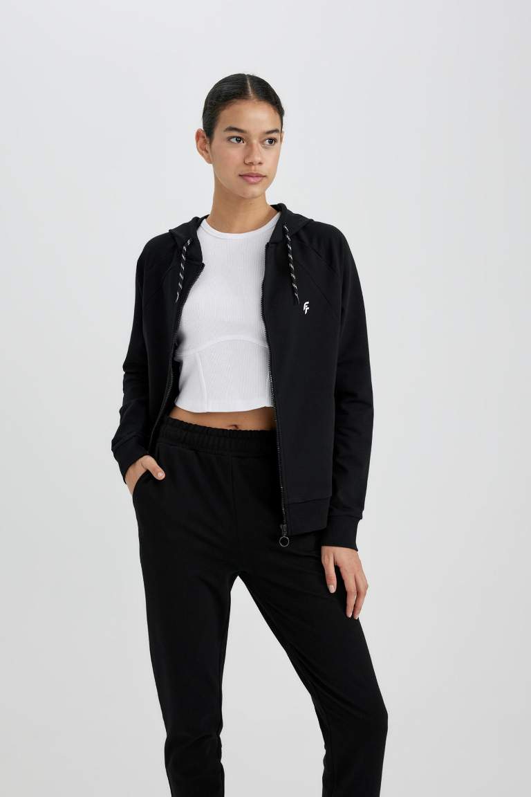 DeFactoFit Regular Fit Zipper Cardigan