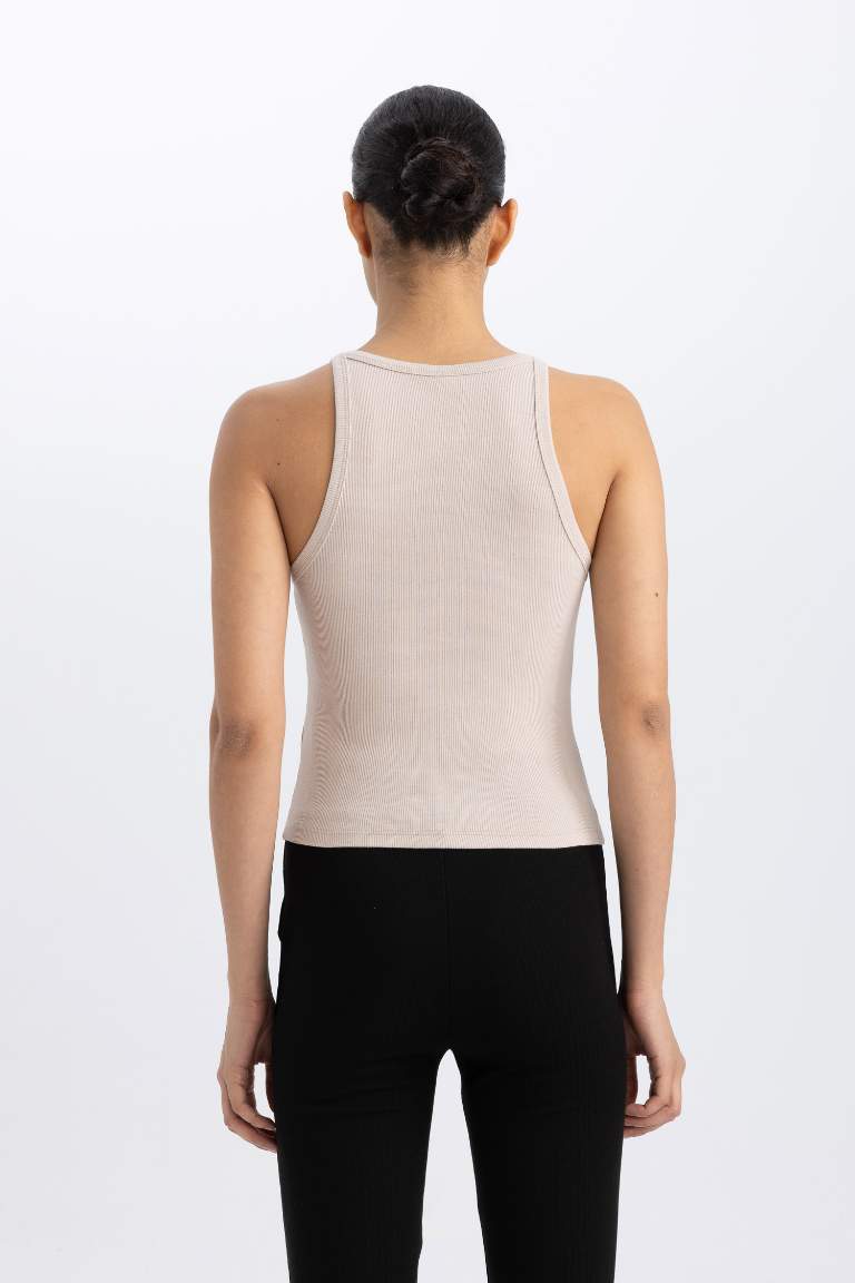 DeFactoFit Slim Fit Crew Neck Sports Tank Top