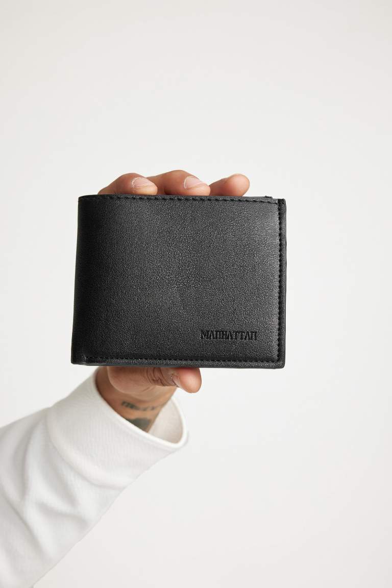 Man Faux Leather Wallets