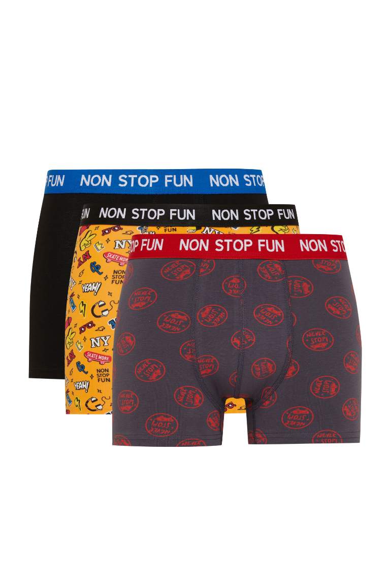 Regular Fit 3'lü Boxer