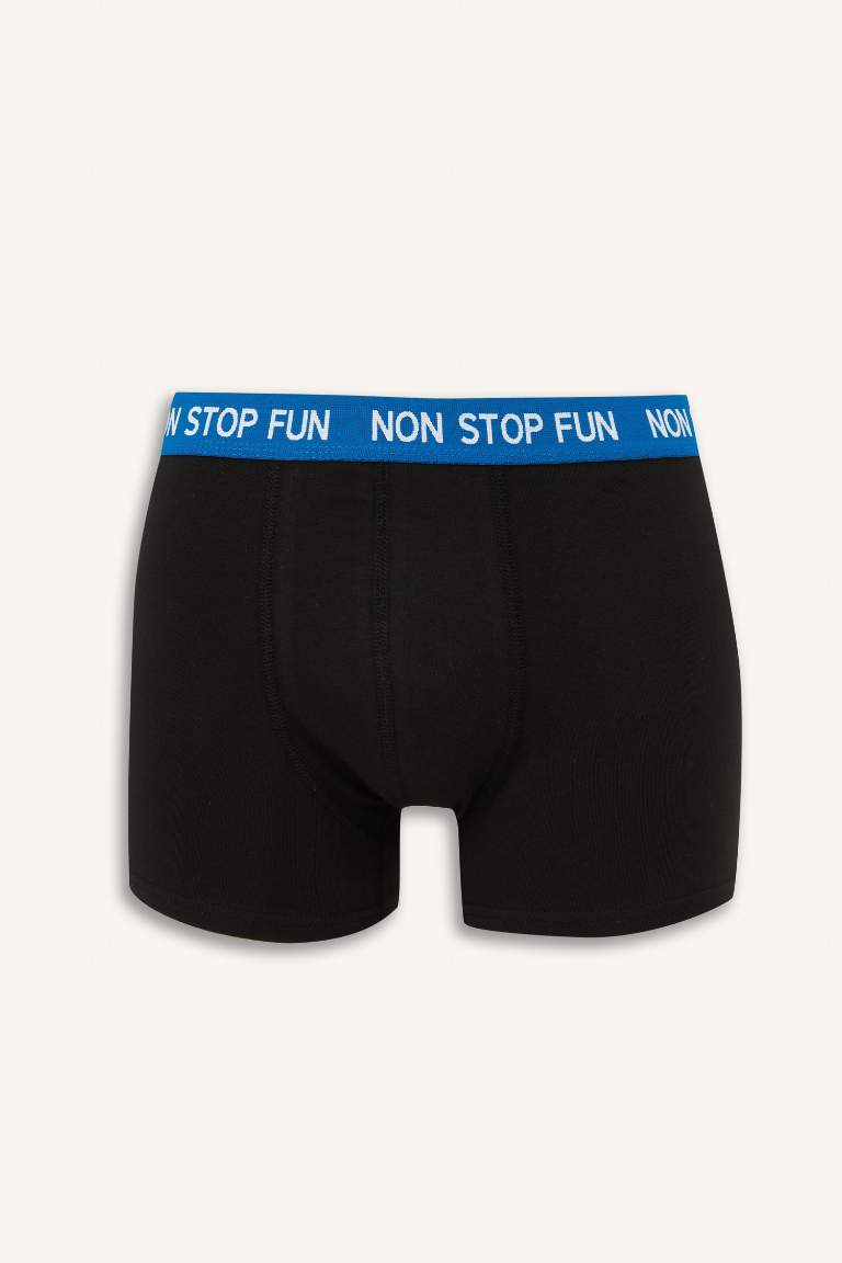 Regular Fit Desenli 3'lü Boxer