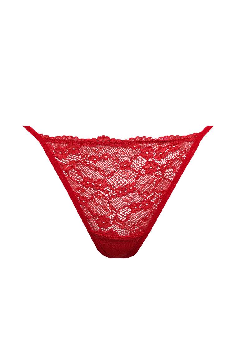 Fall in Love Red Lace String Panty