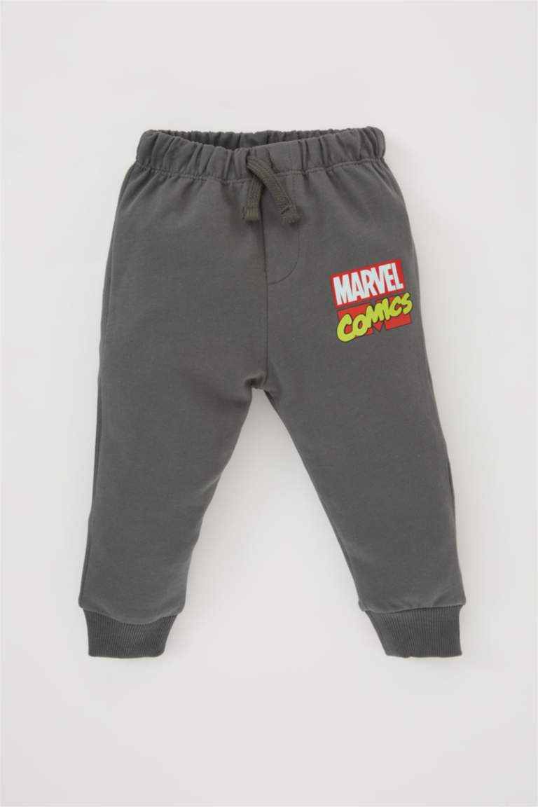 Erkek Bebek Marvel Comics Sweatshirt Eşofman Altı 2'li Takım