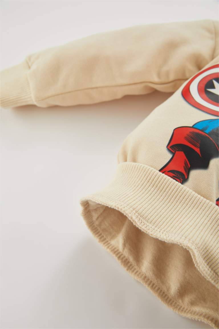 Erkek Bebek Marvel Comics Sweatshirt Eşofman Altı 2'li Takım